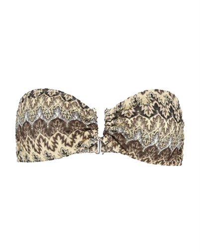 Beck Söndergaard - Amber Bandeau Bikini Top - Mocha Brown